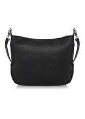 Black women's hobo style handbag TOREC-0829A-99(Z25) - product view from the back on white background.