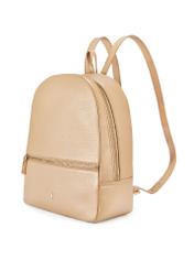 Beige leather women's backpack TORES-0898E-1B(W26)