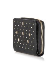 Small black women's wallet with rhinestones POREC-0158C-99(Z23)-02