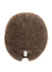 Brown women's earflap hat CZADF-0047-89(Z25) - product view from above on a white background.