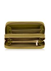 Women's two-compartment lime green wallet POREC-0376-84(W24)-06