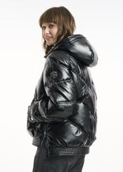 Women's autumn jacket with hood KURDT-0396-99(Z22)-04