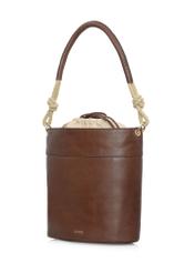 Brown leather women's handbag TORES-1002-90(W24)-02