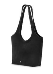 Black suede women's shopper bag TORES-1028-99(Z24) pic. 4