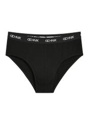 Three-pack of black men's briefs ZESMS-0001-99(KS), front view of one pair of the product on a white background.