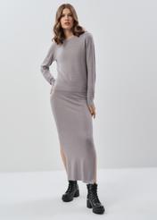 Women's grey sweater SWEDT-0193-91(Z23)-02