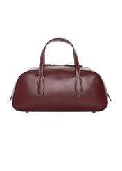 Small dark red women's handbag TOREC-1382-4C(Z26), rear view on a white background.