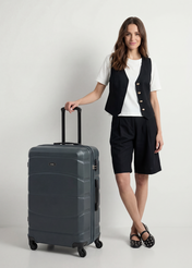 Large suitcase on wheels WALAB-0077-8C-28(W26)