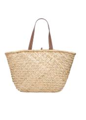 Women's straw shopper bag TOREC-1219-1E(W26), product view from the back on a white background.