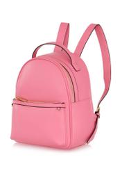 Pink imitation leather women's backpack TOREC-0920-31(W24)-02