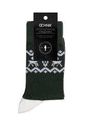 Green men's socks SKAMT-0184-54(Z23)-02