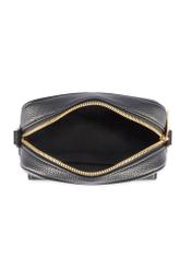 Small black women's handbag TOREC-1174-99(W26), product view inside on white background.