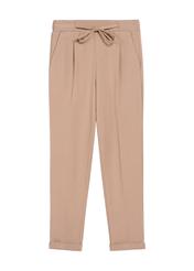 Women's camel trousers with creases SPODT-0098-24(Z24)