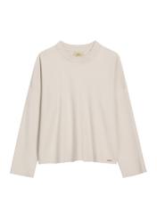 Light beige women's sweater SWEDT-0263-1A(Z26), product view from the front on a white background.