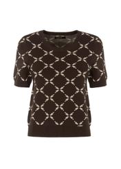 Women's blouse with brand graphic symbol BLUDT-0135-89(Z21)-04