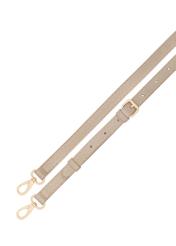 Beige large leather women's handbag TORES-1158-1B(Z26). View of the strap on a white background.