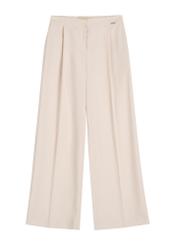 Light beige women's trousers SPODT-0119-1A(W26), front product view on white background.