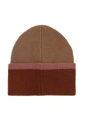 Women's winter hat in camel color CZADT-0196-24(Z24)-02