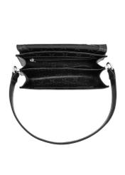 Women's black leather handbag TORES-1059-99(Z24)-05