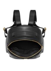 Black women's imitation leather backpack TOREC-0920-99(W26) - product view from above, on a white background.