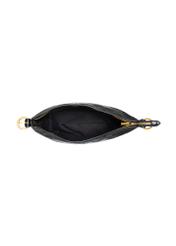 Women's handbag in black TOREC-1284-9I(Z26), product view from above on a white background.
