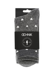 Set of gray women's socks ZESDT-0033-91(Z25), view of the product in the packaging on a white background.
