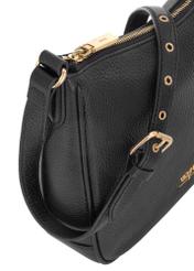 Black leather women's shoulder bag TORES-1041-99(Z24)-08