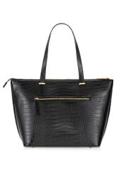 Elegant women's shopper bag TOREC-0953A-97(Z25), product view from the back on a white background.