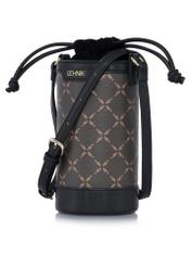 Brown women's handbag with monogram TOREC-0895-98(W24)-02