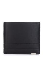 Black leather men's wallet PORMS-0142-99(Z23)-01