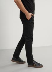 Men's black chinos SPOMT-0087-99(W24)-03