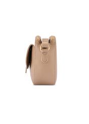 Beige small women's handbag TOREC-1175-1D(W26) - side product view, on a white background.