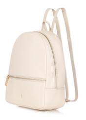 Cream leather women's backpack TORES-0898A-12(W24)-02