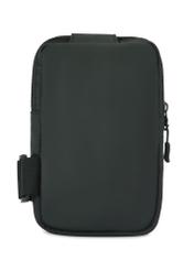 Small black men's pouch TORMN-0363-99(Z25), product view from the back on a white background.