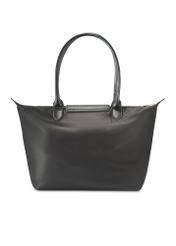 Black fabric bag TOREN-0317-99(Z25), product view from the back on a white background.