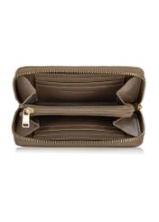 Women's beige leather wallet PORES-0812A-82(W24)-05