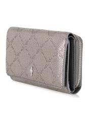 Women's silver leather wallet PORES-0870-92(Z23)-02