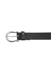 Black leather women's belt PASDS-0274A-99(W24)-03