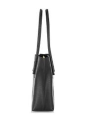 Black women's shopper bag TOREC-0938-99(W24)-03