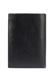 Black leather foldable men's wallet PORMS-0646-99(W25)