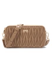 Classic beige women's handbag TOREC-1103-24(Z25), front product view on white background.