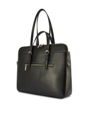 Black women's laptop bag TOREC-1108-99(Z25), diagonal product view on a white background.