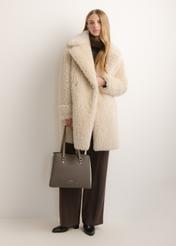 Cool beige shopper bag TOREC-1260-1K(Z26)
