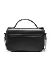 Black women's messenger bag TOREC-1066-99(Z25), back view of the product on a white background.