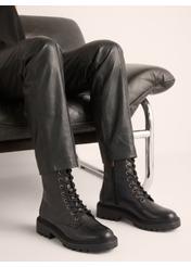 Black women's ankle boots BUTYD-1192-99(Z26)