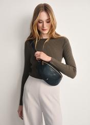 Women's kidney bag black TOREC-0878-99(W26)