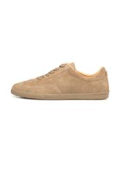 Light brown suede men's shoes BUTYM-0491-1K(W26), side view of the product on a white background.