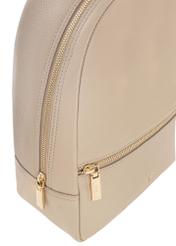 Beige leather women's backpack TORES-0898C-80(W25)-06