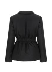 Elegancka kurtka damska ze stójką i paskiem KURDT-0297-99(Z21)-04