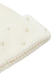 Women's white wool cap CZADT-0202-11(Z25)